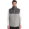 imageVenustas Mens Heated Vest with Battery Up to 20 Hours of Warmth Winter Quilted Vest for OutdoorGray Heather Grill