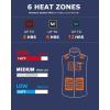 imageVenustas Mens Heated Vest with Battery Up to 20 Hours of Warmth Winter Quilted Vest for OutdoorNavy Blue