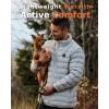 imageVenustas Mens Lightweight Heated Jacket with Battery 6Zone Electric Puffer Winter Coat for Outdoor Camping HikingSilver Gray