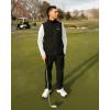imageVenustas Softshell Heated Vest for Men 10 Hrs Runtime Electric Heating Golf Vest lightweight windproof vestBlack