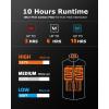 imageVenustas Softshell Heated Vest for Men 10 Hrs Runtime Electric Heating Golf Vest lightweight windproof vestBlack