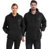 imageVenustas Unisex Pullover Heated Hoodie with Battery Included Heated Sweatshirt for Men and WomenBlack