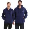 imageVenustas Unisex Pullover Heated Hoodie with Battery Included Heated Sweatshirt for Men and WomenNavy