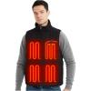 imageVenustas 12V Mens DualControl Heated Canvas Vest with Battery SherpaLined Electric Work Vest Winter Heated Hunting Vest74VSingle Control