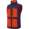 imageVenustas Mens Heated Fleece Vest with 6 Heating Zones Lightweight Recycled Electric Fleece VestNavy