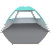 imageVenustas Beach Tent Sun Shelter for 34567810 Person UPF 50 UV Protection Beach Canopy Lightweight and Easy Setup Cabana Portable Shade TentCrystal Mint