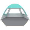 imageVenustas Beach Tent Sun Shelter for 34567810 Person UPF 50 UV Protection Beach Canopy Lightweight and Easy Setup Cabana Portable Shade TentCrystal Mint
