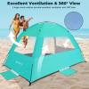 imageVenustas Beach Tent Sun Shelter for 34567810 Person UPF 50 UV Protection Beach Canopy Lightweight and Easy Setup Cabana Portable Shade TentCrystal Mint