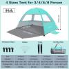 imageVenustas Beach Tent Sun Shelter for 34567810 Person UPF 50 UV Protection Beach Canopy Lightweight and Easy Setup Cabana Portable Shade TentCrystal Mint