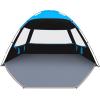 imageVenustas Beach Tent Sun Shelter for 34567810 Person UPF 50 UV Protection Beach Canopy Lightweight and Easy Setup Cabana Portable Shade TentDark ShelterSky Blue