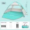 imageVenustas Beach Tent Sun Shelter for 34567810 Person UPF 50 UV Protection Beach Canopy Lightweight and Easy Setup Cabana Portable Shade TentMint Green