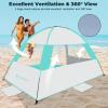 imageVenustas Beach Tent Sun Shelter for 34567810 Person UPF 50 UV Protection Beach Canopy Lightweight and Easy Setup Cabana Portable Shade TentMint Green