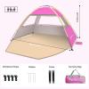 imageVenustas Beach Tent Sun Shelter for 34567810 Person UPF 50 UV Protection Beach Canopy Lightweight and Easy Setup Cabana Portable Shade TentPink