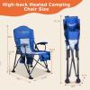 imageVenustas Heated Camping Chair with 74V Battery Pack UP to 10H Heating Portable Heated Folding Chair with Removable Cushion for Outdoor Sports Hunting Beach Picnics 5000mAh Battery IncludedBlue