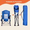 imageVenustas Heated Camping Chair with 74V Battery Pack UP to 10H Heating Portable Heated Folding Chair with Removable Cushion for Outdoor Sports Hunting Beach Picnics 5000mAh Battery IncludedBlue