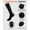 imageVenustas Heated Socks for Men Women Rechargeable Heated Socks For Hunting Ski and Feet WarmBlack