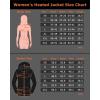 imageVenustas Heated Softshell Jacket for Women Hooded Electric Jacket with Battery Pack 74V Heated Coat for OutdoorsBlack