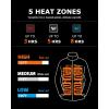imageVenustas Womens 3in1 Heated Down Jacket Electric Puffer Jacket with Battery 90 Down Fill Winter Snow Ski Heated CoatBlack