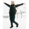 imageVenustas Womens 3in1 Heated Jacket with Battery Waterproof Jacket with Hood for SkiingCarbon Black