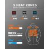 imageVenustas Womens Fleece Heated Jacket with Battery Pack Soft Lightweight Heating Coat Durable YKK ZipperGrey