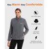 imageVenustas Womens Fleece Heated Jacket with Battery Pack Soft Lightweight Heating Coat Durable YKK ZipperGrey