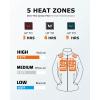 imageVenustas Womens Fleece Heated Jacket with Battery Pack Soft Lightweight Heating Coat Durable YKK ZipperMilk White