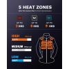 imageVenustas Womens Fleece Heated Jacket with Battery Pack Soft Lightweight Heating Coat Durable YKK ZipperNavy