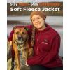 imageVenustas Womens Fleece Heated Jacket with Battery Pack Soft Lightweight Heating Coat Durable YKK ZipperRed Wine