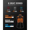 imageVenustas Womens Fleece Heated Vest with Battery Lightweight Electric Heated CoatBlack