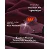 imageVenustas Womens Fleece Heated Vest with Battery Lightweight Electric Heated CoatBurgundy