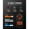 imageVenustas Womens Fleece Heated Vest with Battery Lightweight Electric Heated CoatCarbon Black
