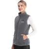 imageVenustas Womens Fleece Heated Vest with Battery Lightweight Electric Heated CoatGrey