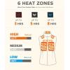 imageVenustas Womens Fleece Heated Vest with Battery Lightweight Electric Heated CoatMilk White
