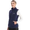 imageVenustas Womens Fleece Heated Vest with Battery Lightweight Electric Heated CoatNavy