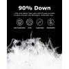 imageVenustas Womens Heated Down Vest with Battery Pack 90 Duck Down Lightweight Electric Vest for Hiking Hunting CampingBlack