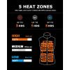 imageVenustas Womens Heated Down Vest with Battery Pack 90 Duck Down Lightweight Electric Vest for Hiking Hunting CampingBlack