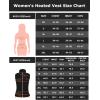 imageVenustas Womens Heated Fleece Vest with 6 Heating Zones Ladies Lightweight Recycled Fleece Electric Vest with BatteryBlack