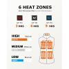 imageVenustas Womens Heated Fleece Vest with 6 Heating Zones Ladies Lightweight Recycled Fleece Electric Vest with BatteryWhite
