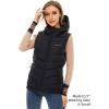 imageVenustas Womens Heated Vest with 90 Down and Removeable Hood Lightweight Electric Down Vest with 74V Battery PackBlack