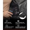 imageVenustas Womens Heated Vest with 90 Down and Removeable Hood Lightweight Electric Down Vest with 74V Battery PackBlack