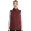 imageVenustas Womens Heated Vest with Battery Lightweight Quilted Vest for WomenBurgundy