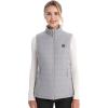 imageVenustas Womens Heated Vest with Battery Lightweight Quilted Vest for WomenGray