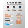 imageVenustas Womens Heated Vest with Battery Up to 20HRS of Warmth Winter Quilted Vest for OutdoorGray