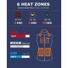 imageVenustas Womens Heated Vest with Battery Up to 20HRS of Warmth Winter Quilted Vest for OutdoorNavy Blue