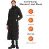 imageVenustas Womens MaxiLength Heated Down Jacket Recycled Long Electric Winter Puffer Coat with BatteryBlack