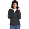 imageVenustas Womens Quilted Heated Jacket With Battery Lightweight Heated Coat with Hood For Winter OutdoorBlack