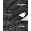 imageVenustas Womens Quilted Heated Jacket With Battery Lightweight Heated Coat with Hood For Winter OutdoorBlack