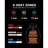 imageVenustas Womens Quilted Heated Jacket With Battery Lightweight Heated Coat with Hood For Winter OutdoorBlack