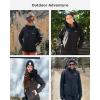imageVenustas Womens Slim Fit Heated Jacket with Battery Pack Windproof Electric Insulated Coat with Detachable HoodBlack