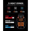 imageVenustas Womens Slim Fit Heated Jacket with Battery Pack Windproof Electric Insulated Coat with Detachable HoodCarbon Black